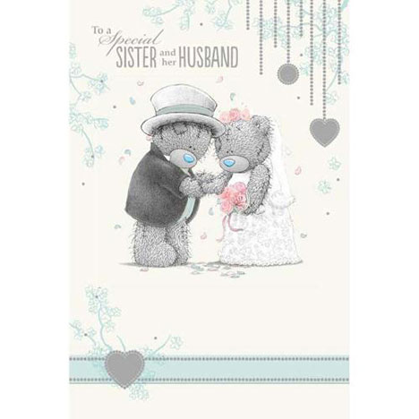 Sister and her Husband Me to You Bear Wedding Card £2.49